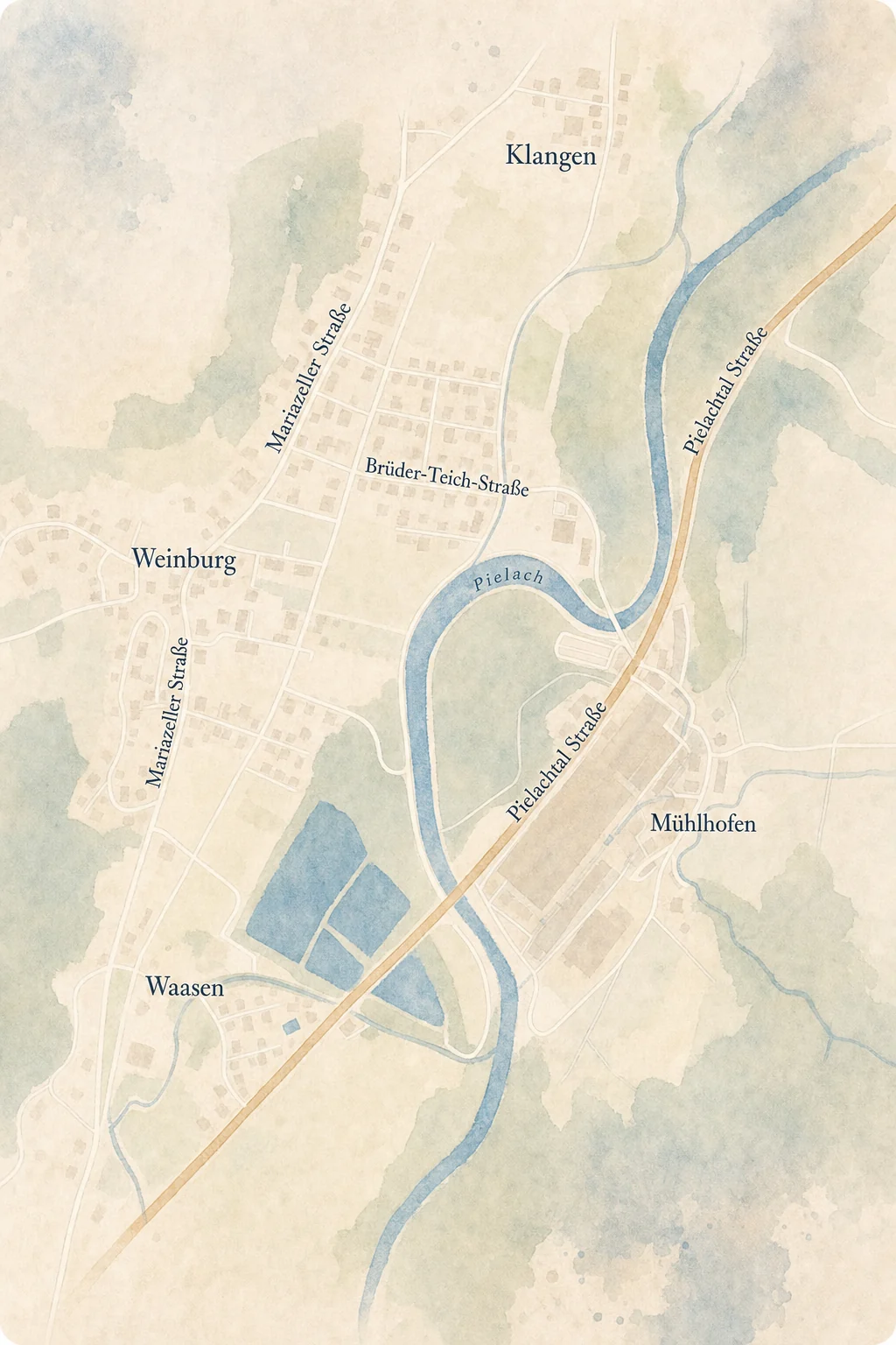 Detailkarte der Brüder-Teich-Straße 28 in Weinburg